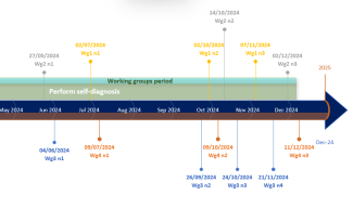 Schéma périodiques des réunions des groupes de travail